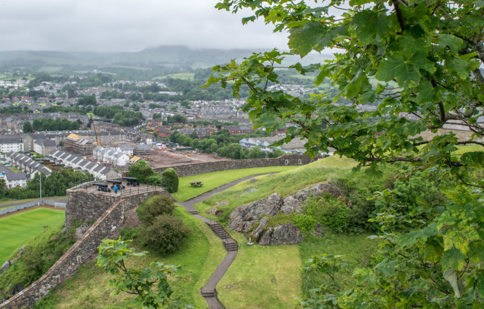 Amazing views from Dumbarton Castle. Pic: Kay Gillespie.