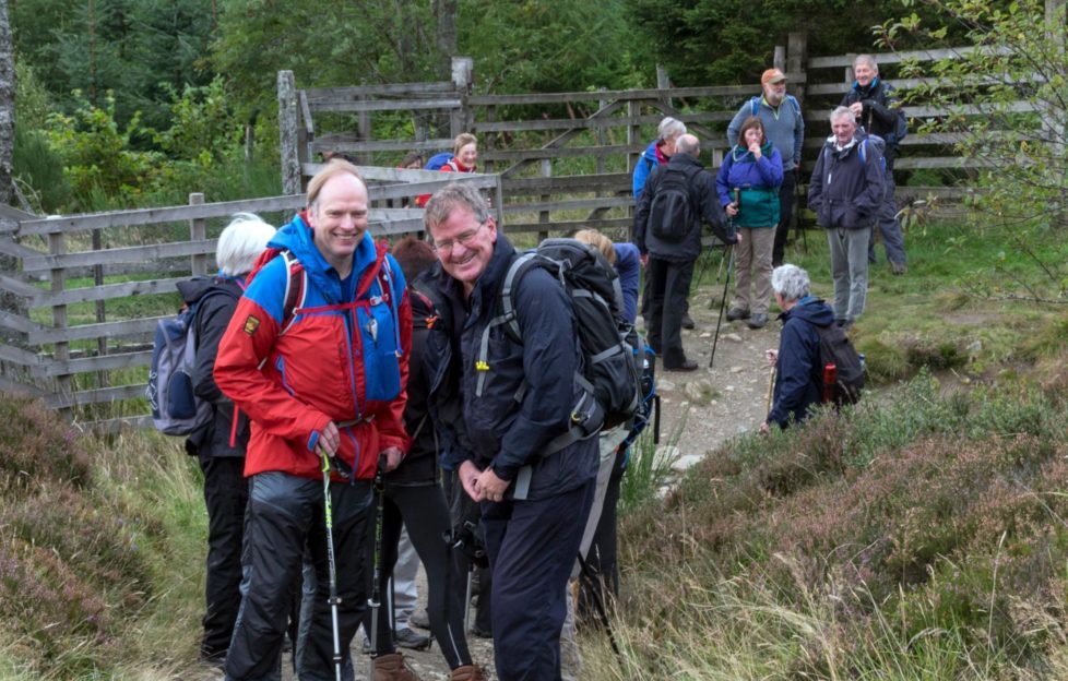 Big Smiles from hike leaders Ken and Garry. Pic: Ian Moffat
