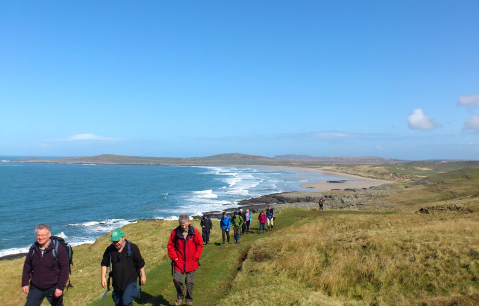 Last year's group tackling Walk Islay. Credit: WalkIslay.com