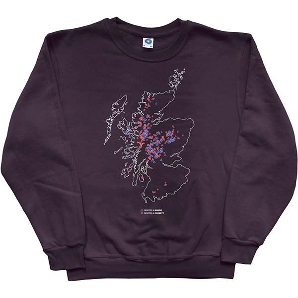 Munros and Corbetts Map Sweatshirt