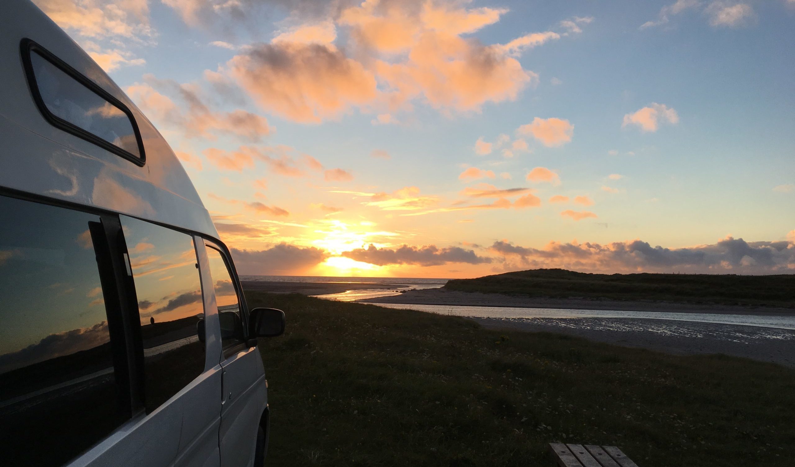 Rachel would love to be back here with her Bongo on South Uist, watching the sunset. #TouringDreams
