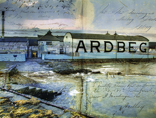 Ardbeg Distillery from the pier by Peter Heaton