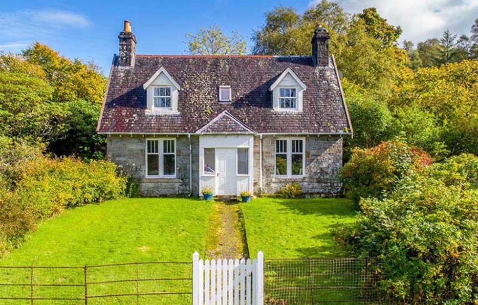 A beautiful traditional Scots cottage on a loch Scottish