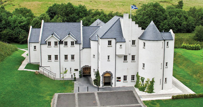 2017-SWD-Glenskirlie-castle-aerial-brochure Featured Image for Glenskirlie House and Castle