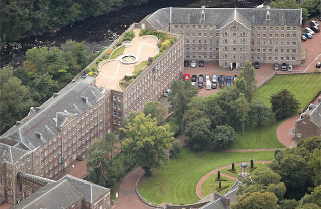 2016-swd-newlanark-exterior Featured Image for New Lanark Mill Hotel