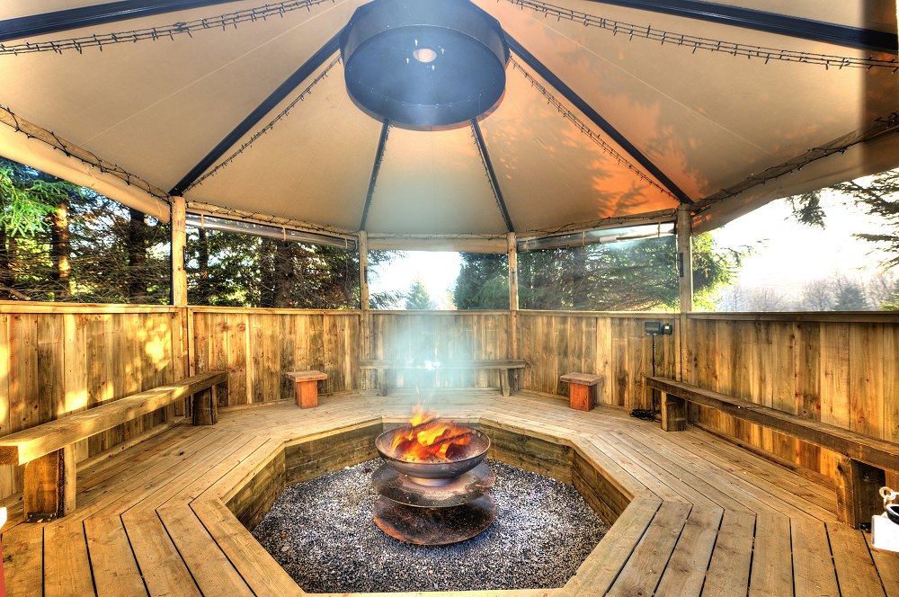 Fire Pit at Loch Tay Highland Lodges