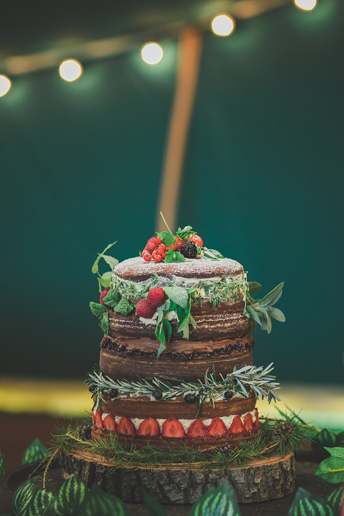 boho wedding cake
