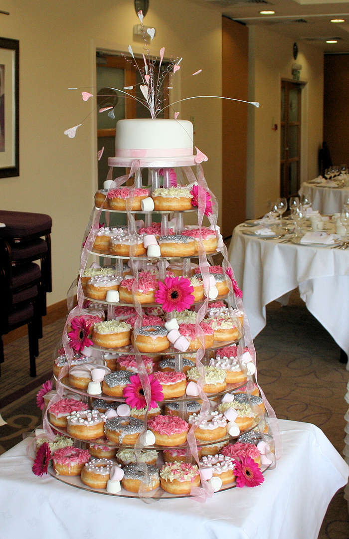 Doughnut cake: Rainbow Sugarcraft