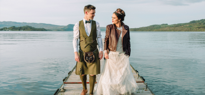 The-Cruin-Loch-Lomond-The-Gibsons Featured Image for Cool waterside wedding with amazing flowers at The Cruin, Loch Lomond