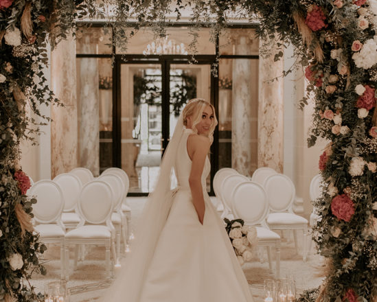 Lucy Florals Wedding The Peninsula Paris Featured Image for Parisian wedding of Florals and Corals style blogger Lucy Connelly