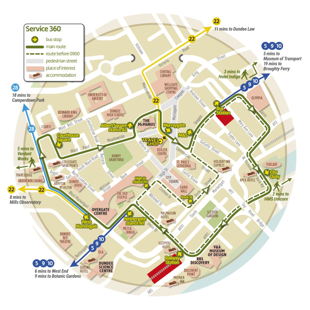 travel dundee timetable 22