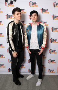 Dan & Phil at 'Stand Up To Cancer with YouTube'