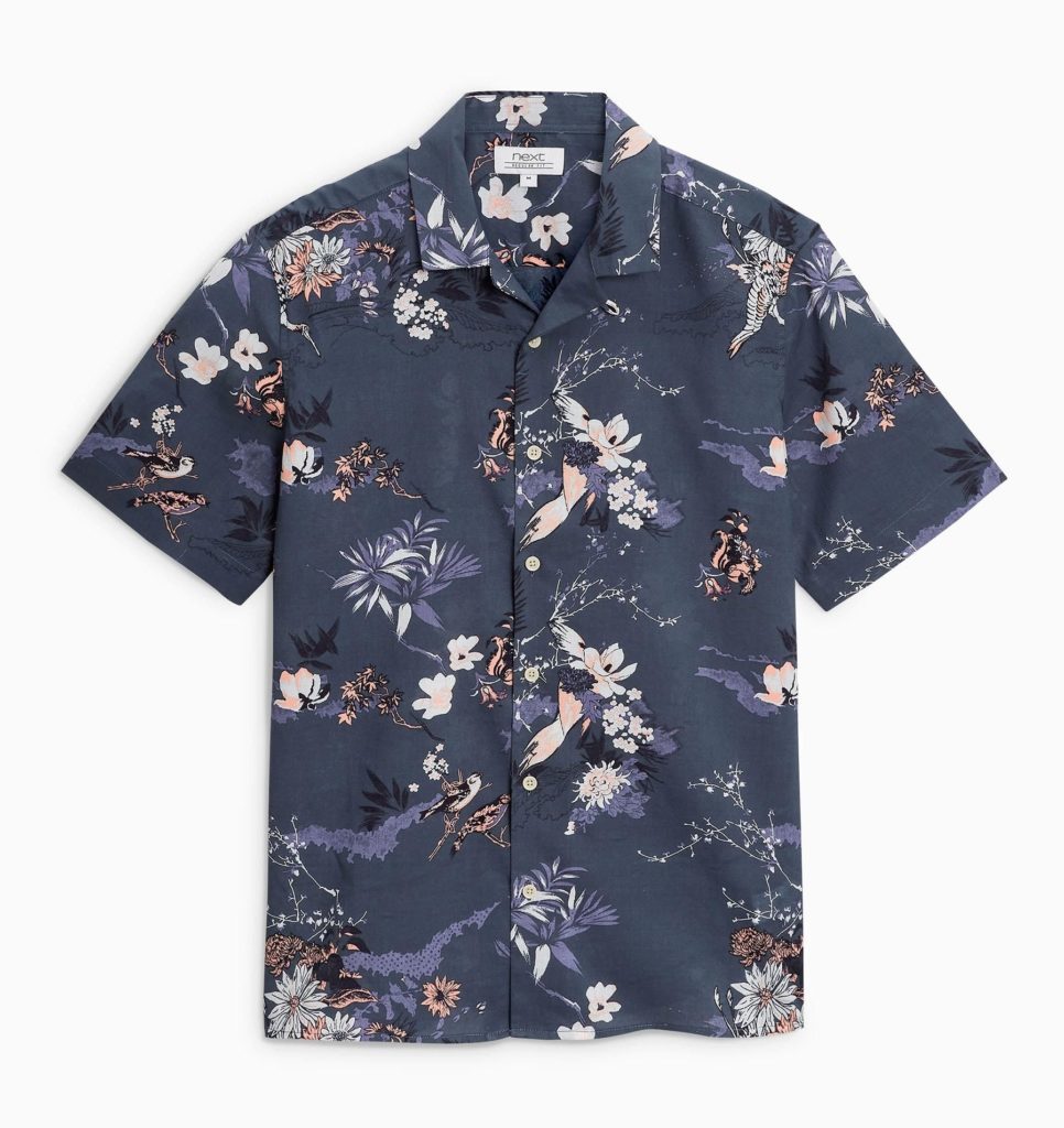 navy floral shirt mens