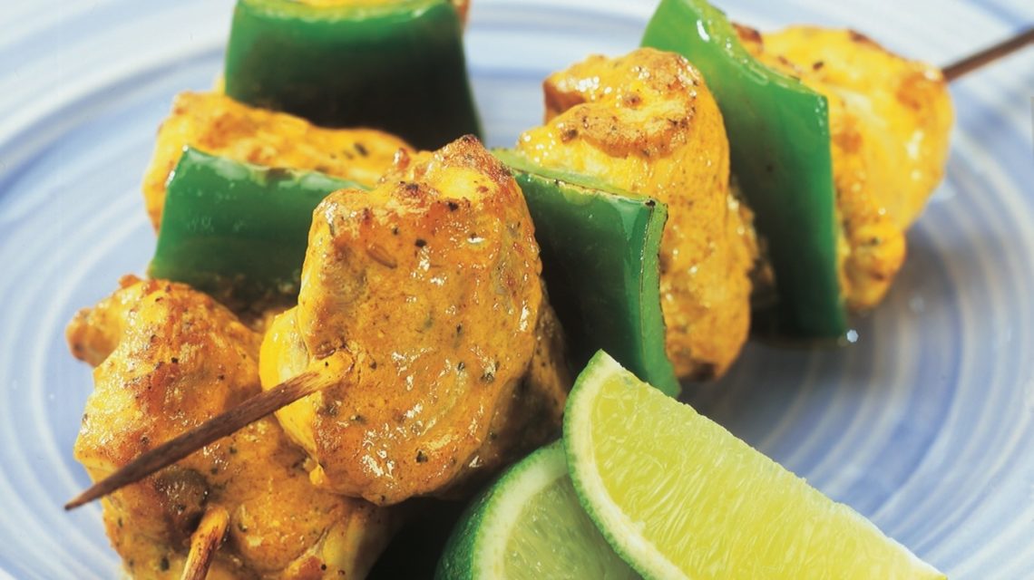 How to make Amity Fish's Tikka Monkfish Kebabs Society