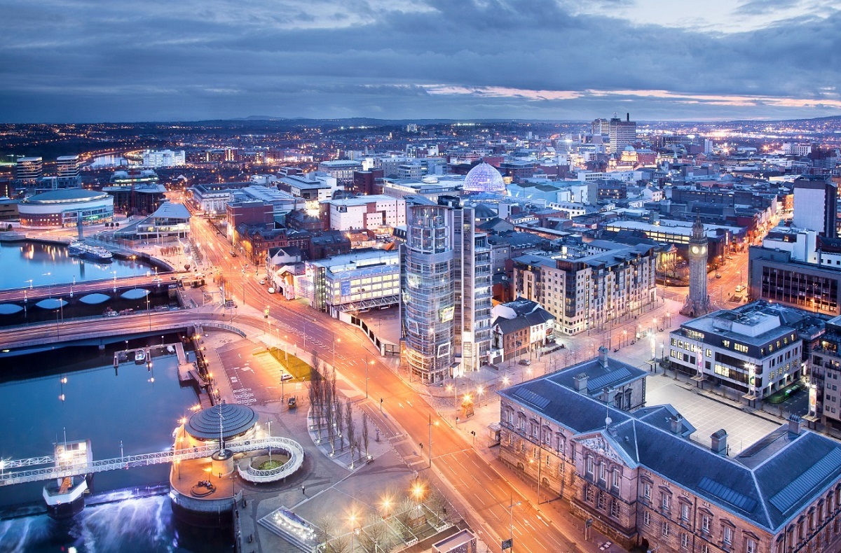 Belfast is a bustling metropolis