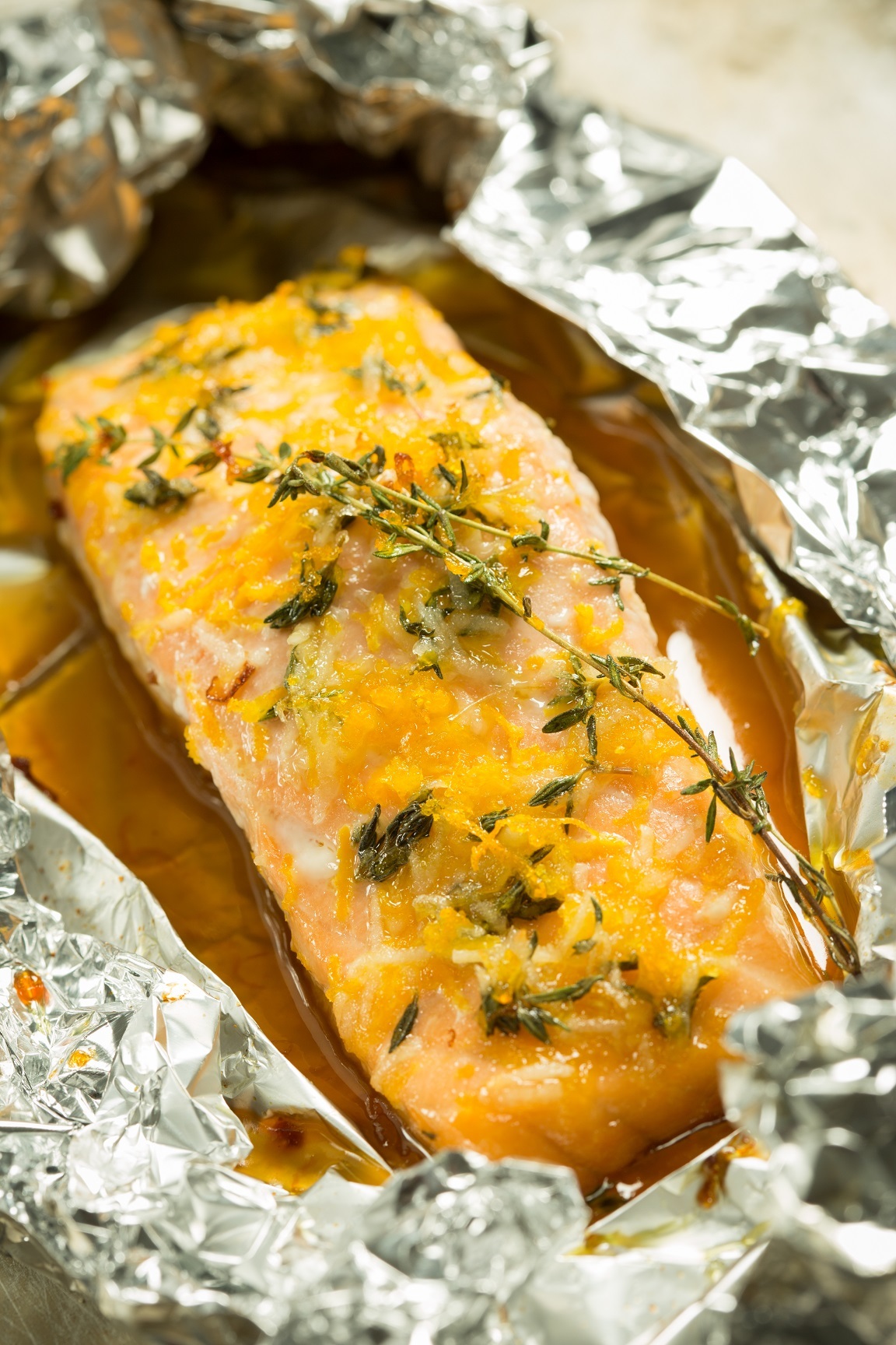 foil baked salmon