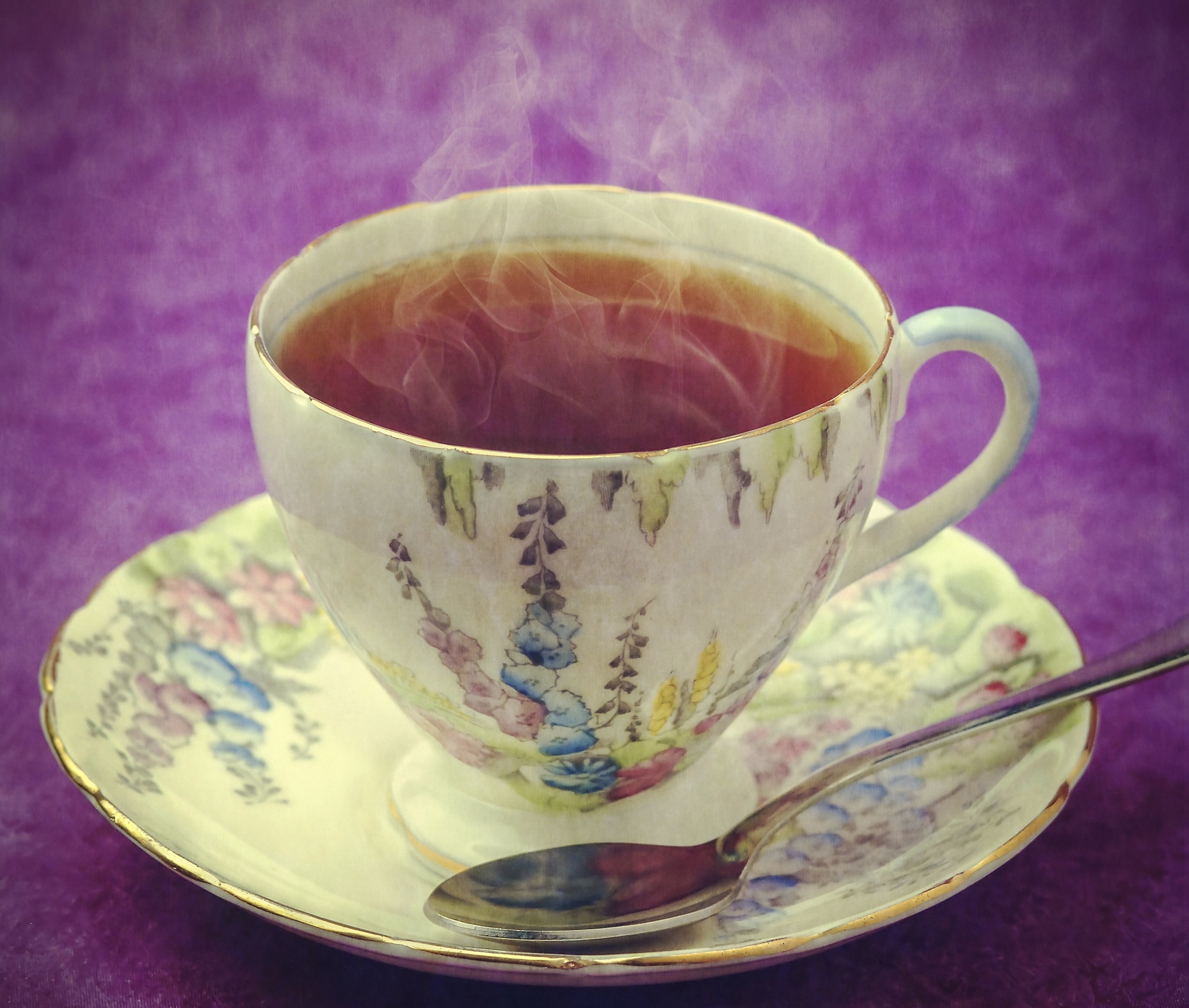 Vintage cup of tea