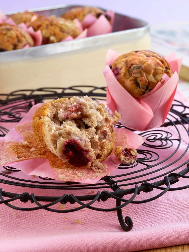 Raspberry & Chocolate Chip Mini Muffins