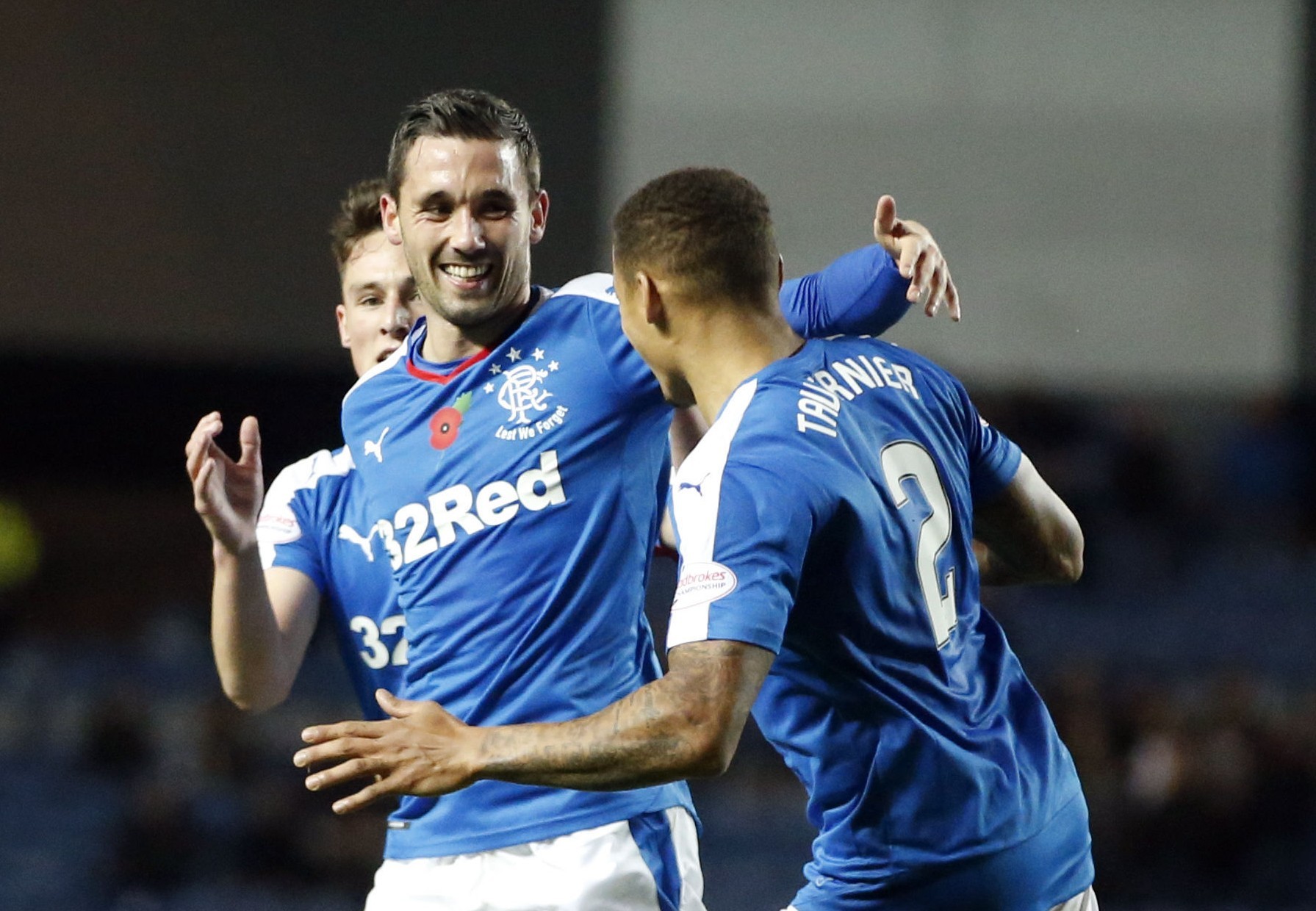 Nicky Clark celebrates scoring against Alloa (Danny Lawson/PA Wire)