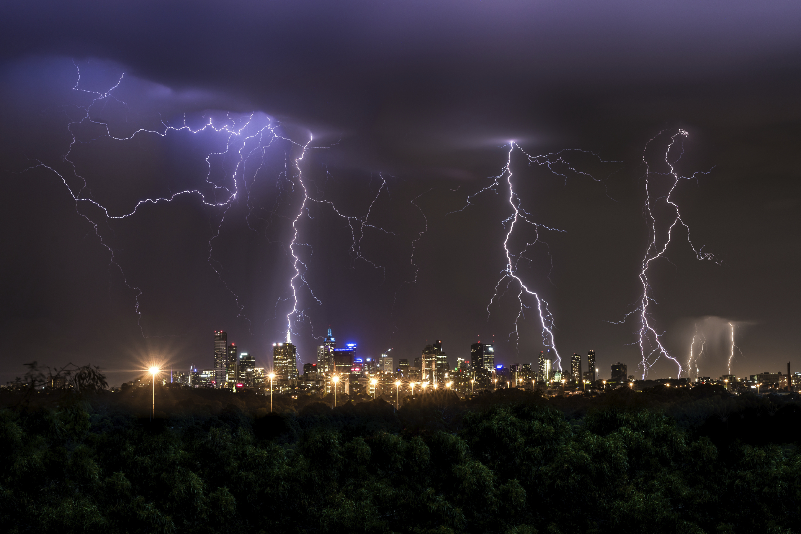 Thunderstorm over Melbourne