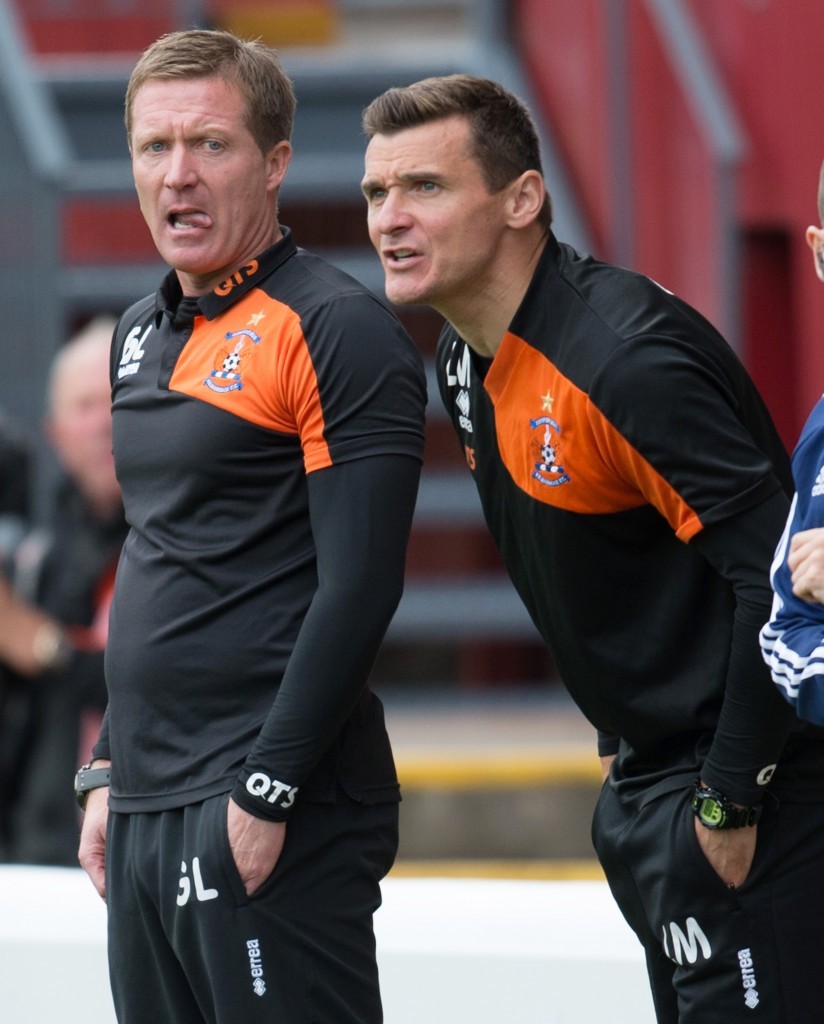 Kilmarnock Manager Gary Locke (left) and Lee McCulloch (SNS Group)