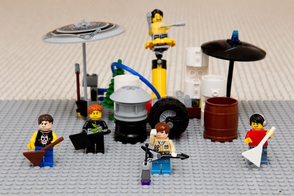 The rock band in lego form! (Andrew Cawley / DC Thomson)
