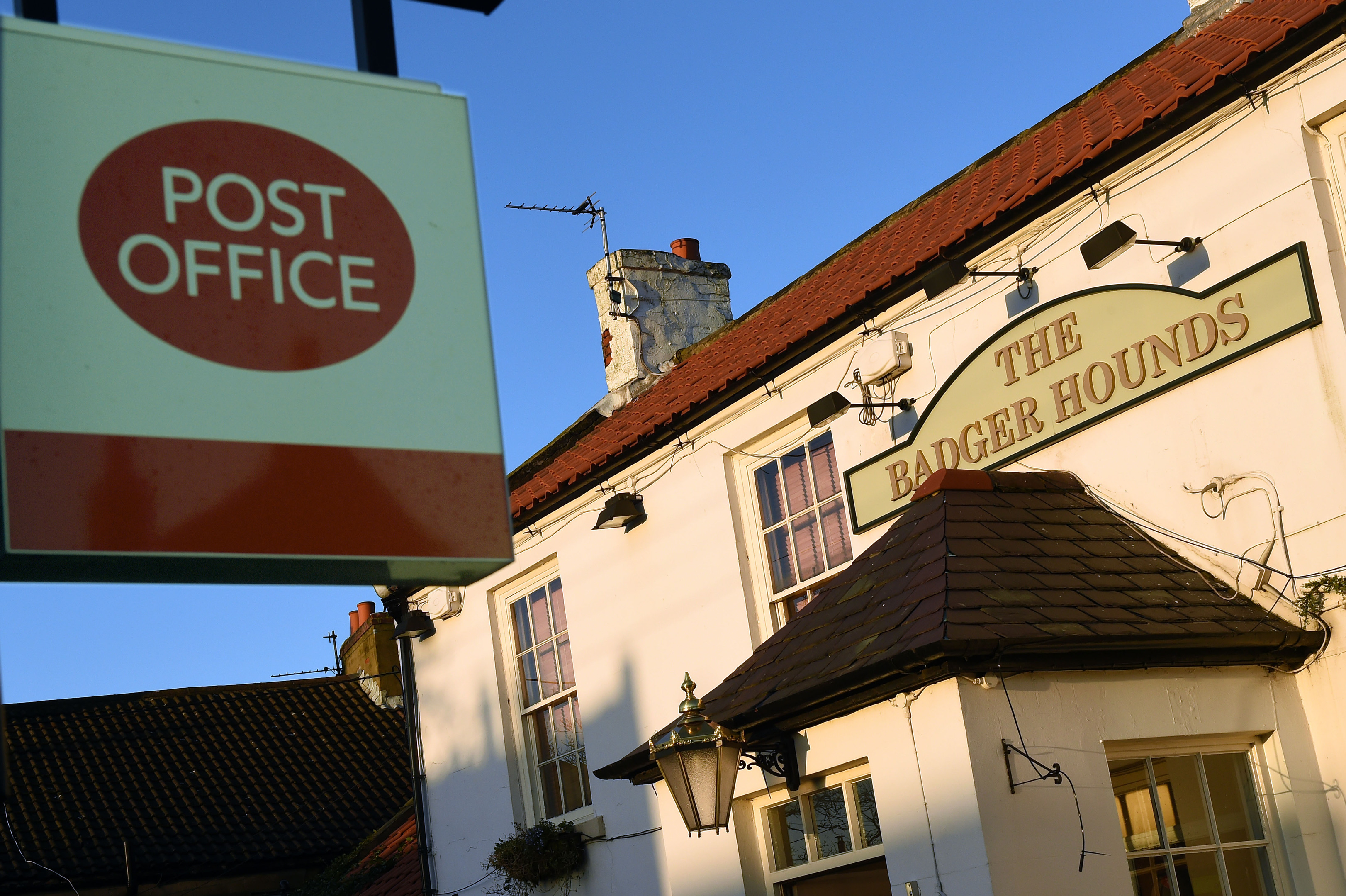The Badger Hounds Pub - the unusual setting for a local Post Office (Doug Moody/Post Office/PA Wire)