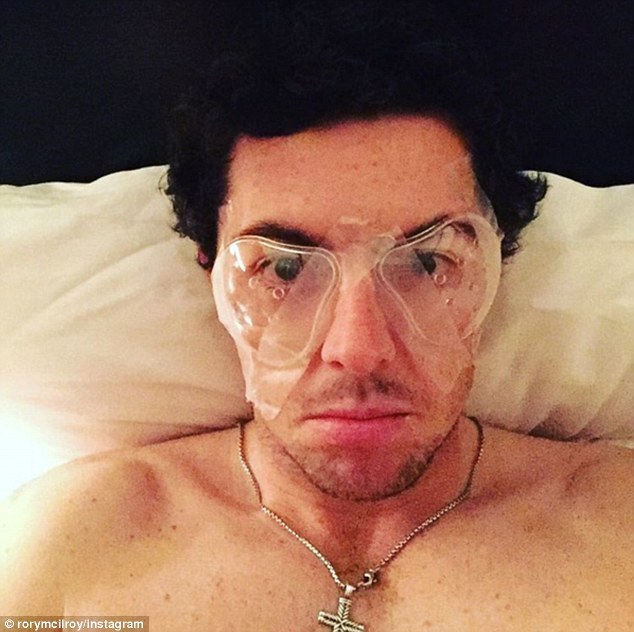 Rory McIlroy had laser eye surgery (Rory McIlroy/Twitter)