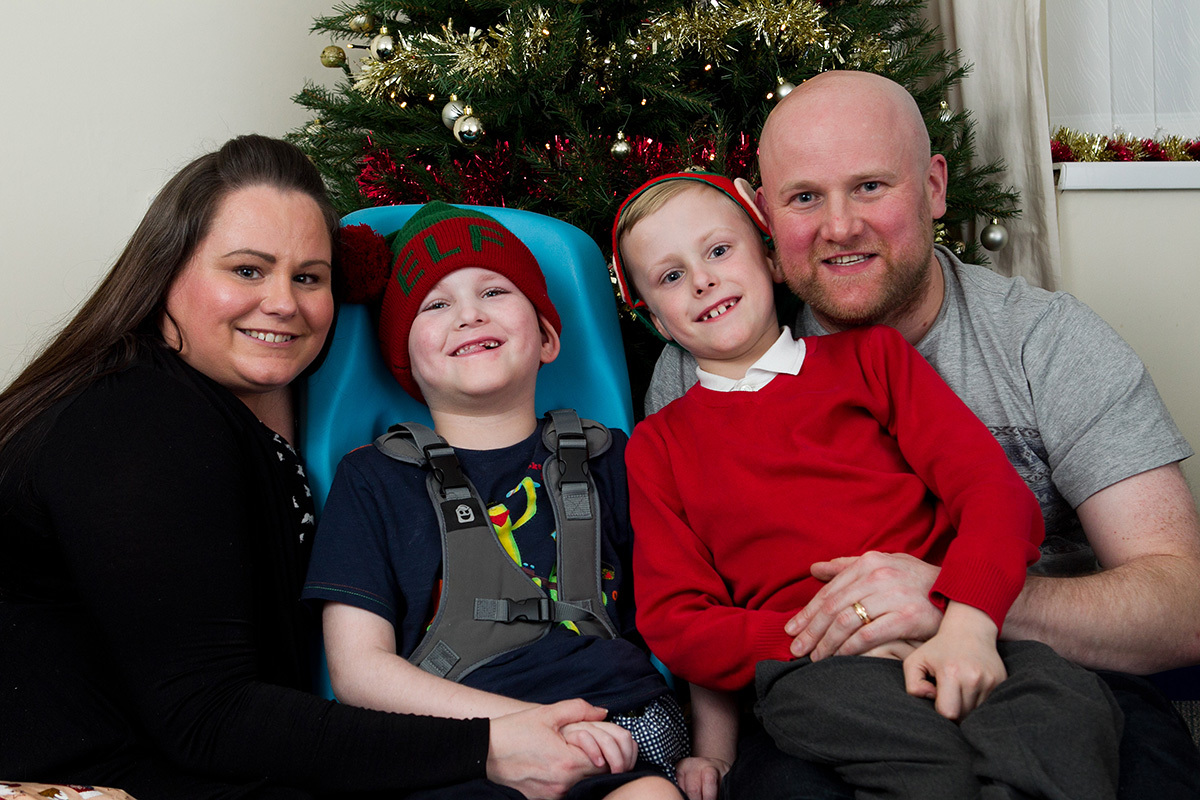 Mandy and John Kirsopp and their twin sons Murray and Dylan (Andrew Cawley / DC Thomson)