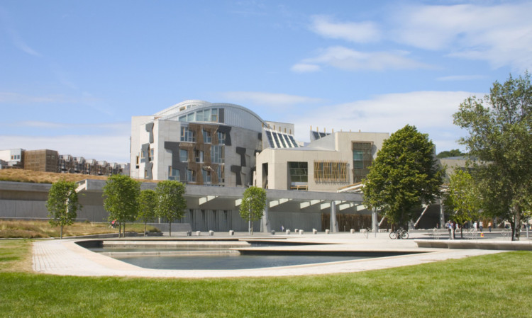 Scottish Parliament at Holyrood.