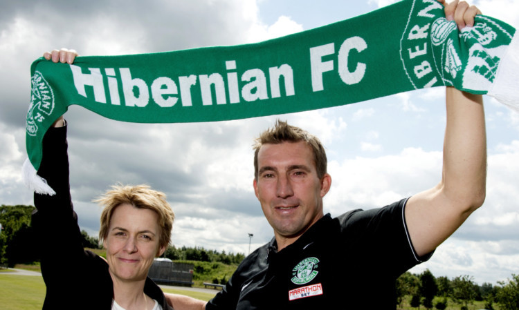 Stubbs was unveiled as Hibs manager in 2014