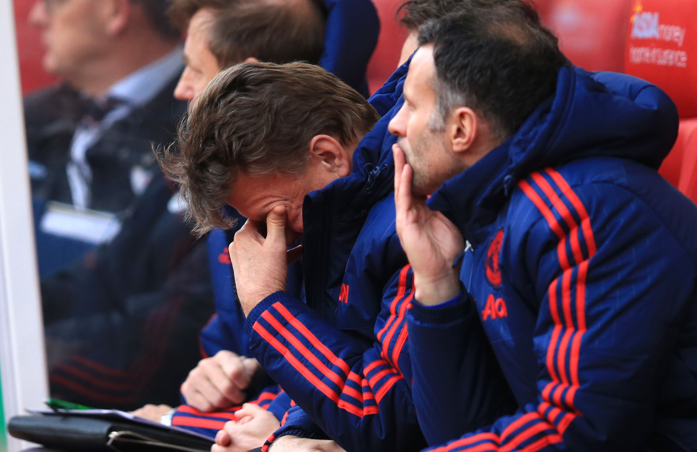 Louis van Gaal has been feeling the pressure as results have faltered. (PA)