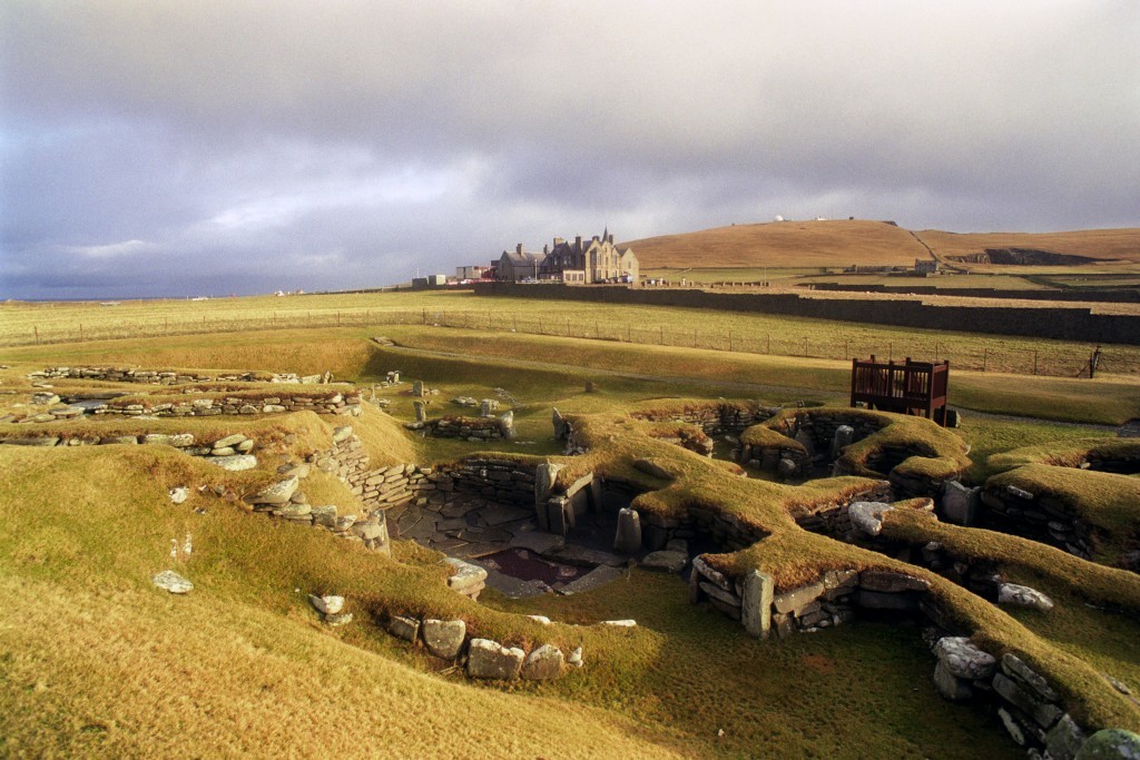 The historic site of Jarlshof in the Shetland Islands.
