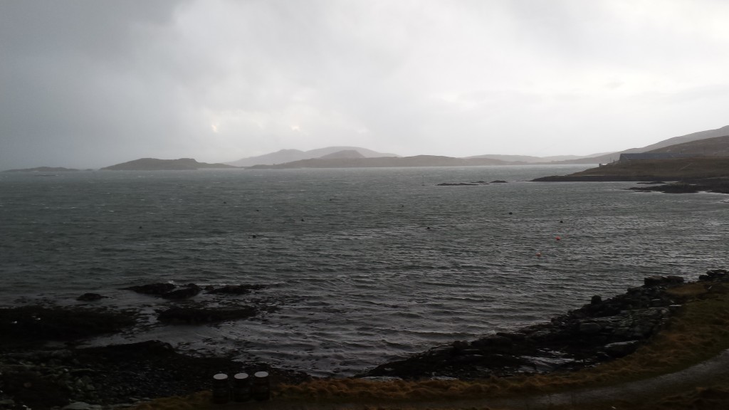 Rough seas off the islands