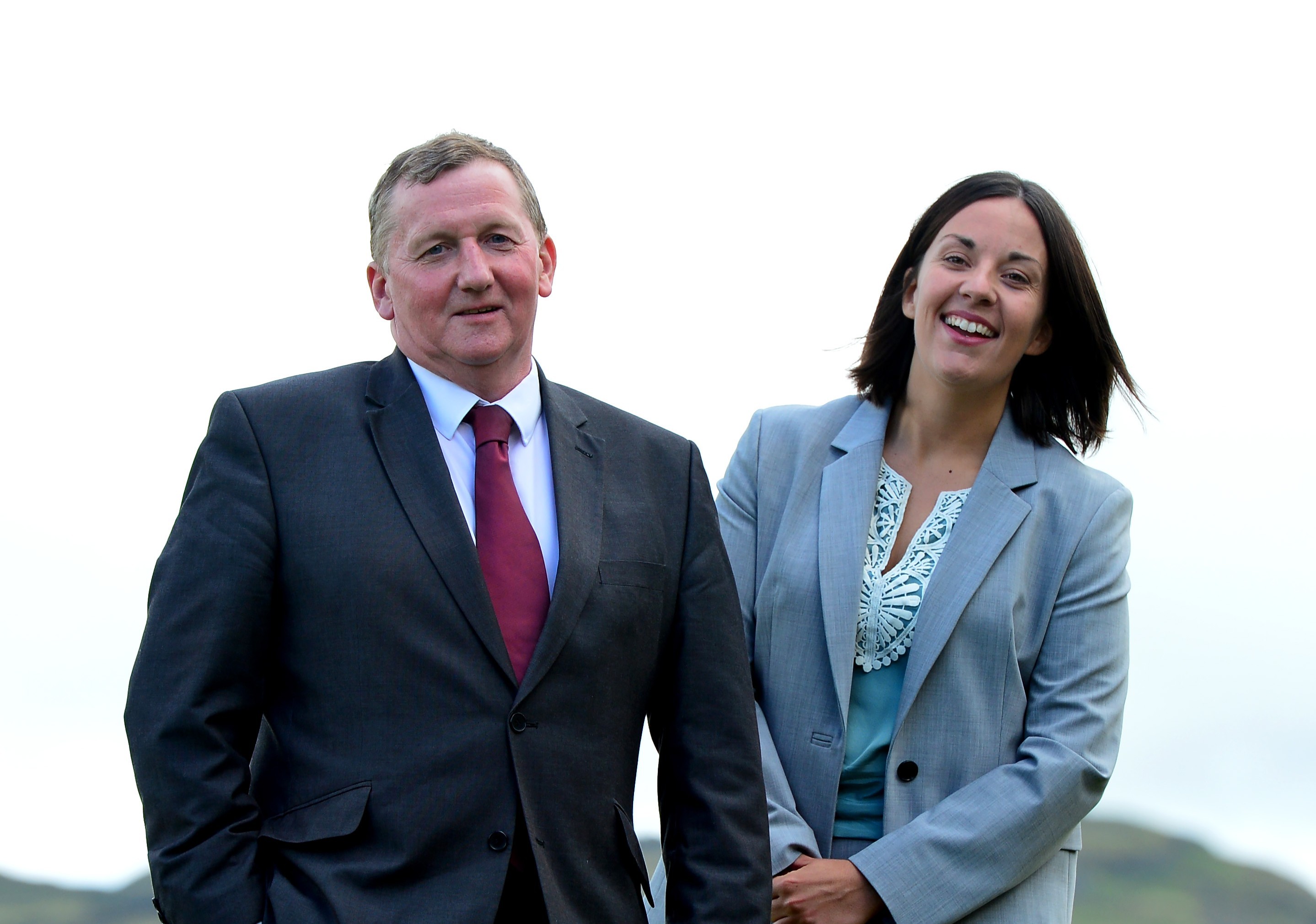 Scottish Labour Leader Kezia Dugdale (R) MSP, and Deputy Leader Alex Rowley MSP (Mark Runnacles/Getty Images)