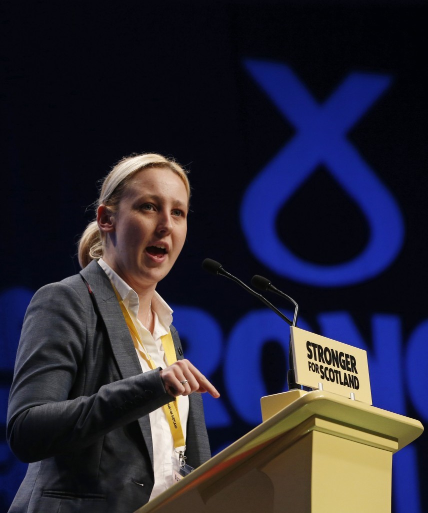 Addressing the SNP conference (Danny Lawson / PA Wire)