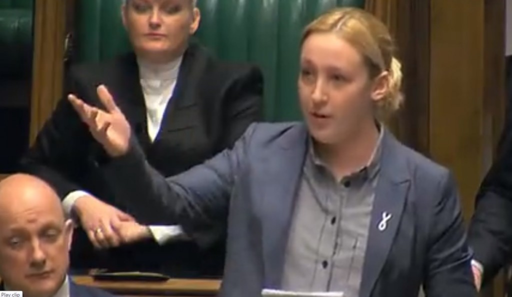 Mhairi Black in the House of Commons