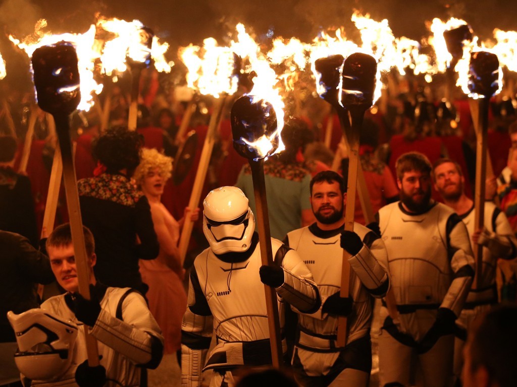 Strom troopers join in the march  (Andrew Milligan/PA Wire)