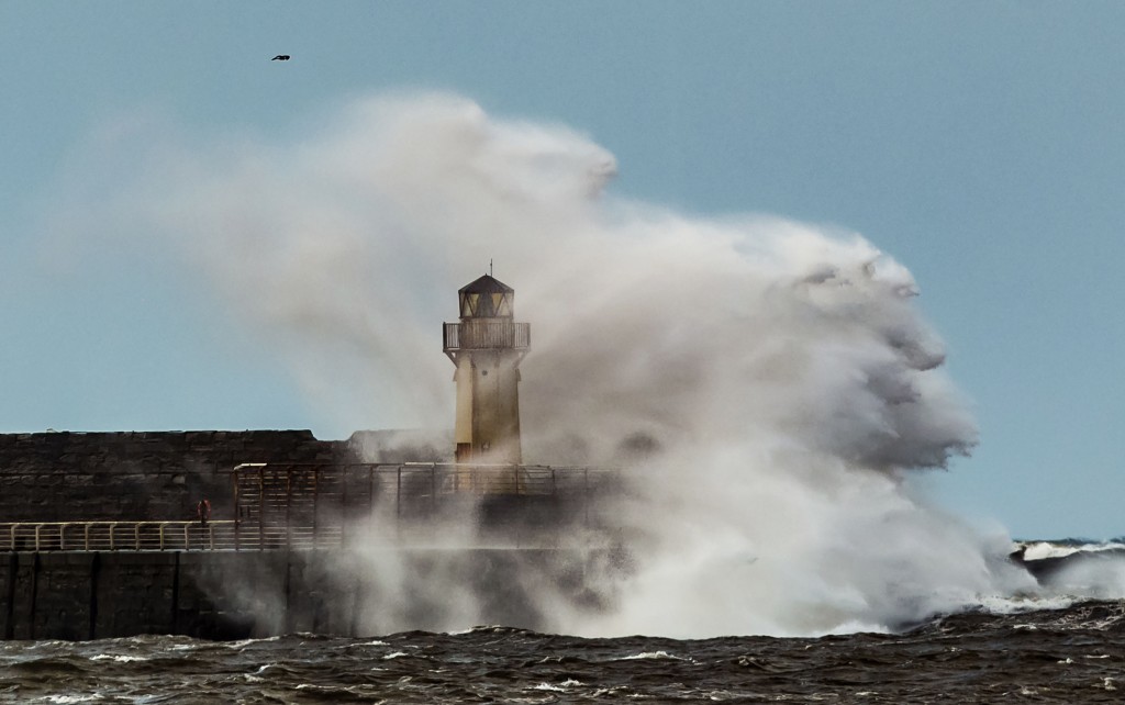 Waves batter Ardrossan Harbour (Danny Lawson/PA Wire)