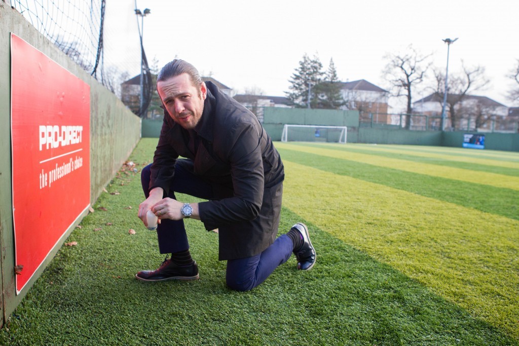 Our reporter examines an artificial football pitch, which uses crumb rubber infill derived from tyres.