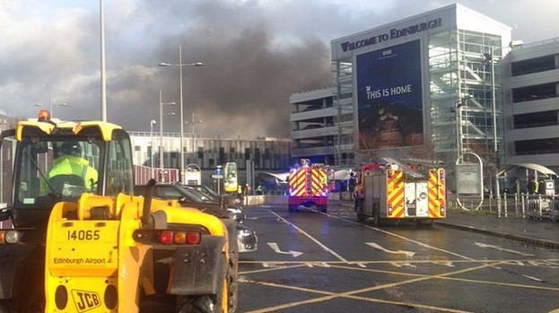 Edinburgh airport fire