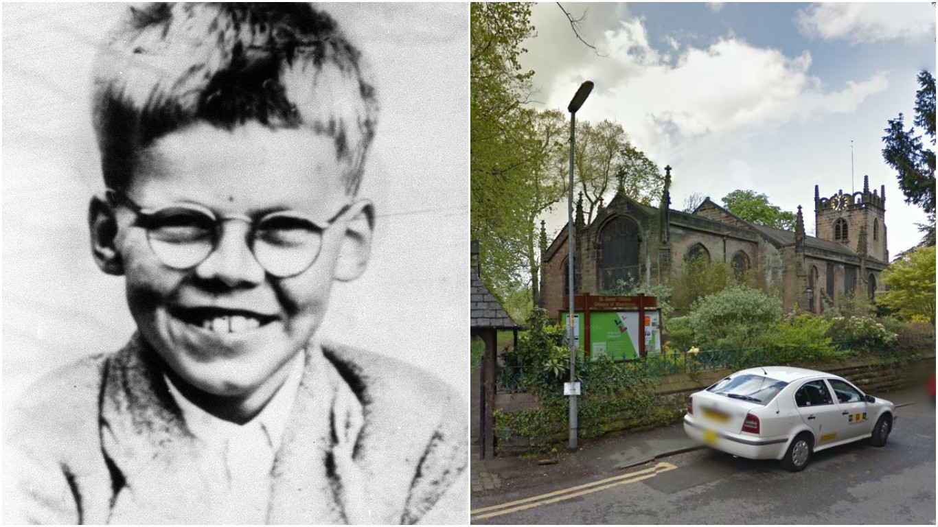 Keith and the Manchester church where it’s claimed he may have been buried (PA Archive)