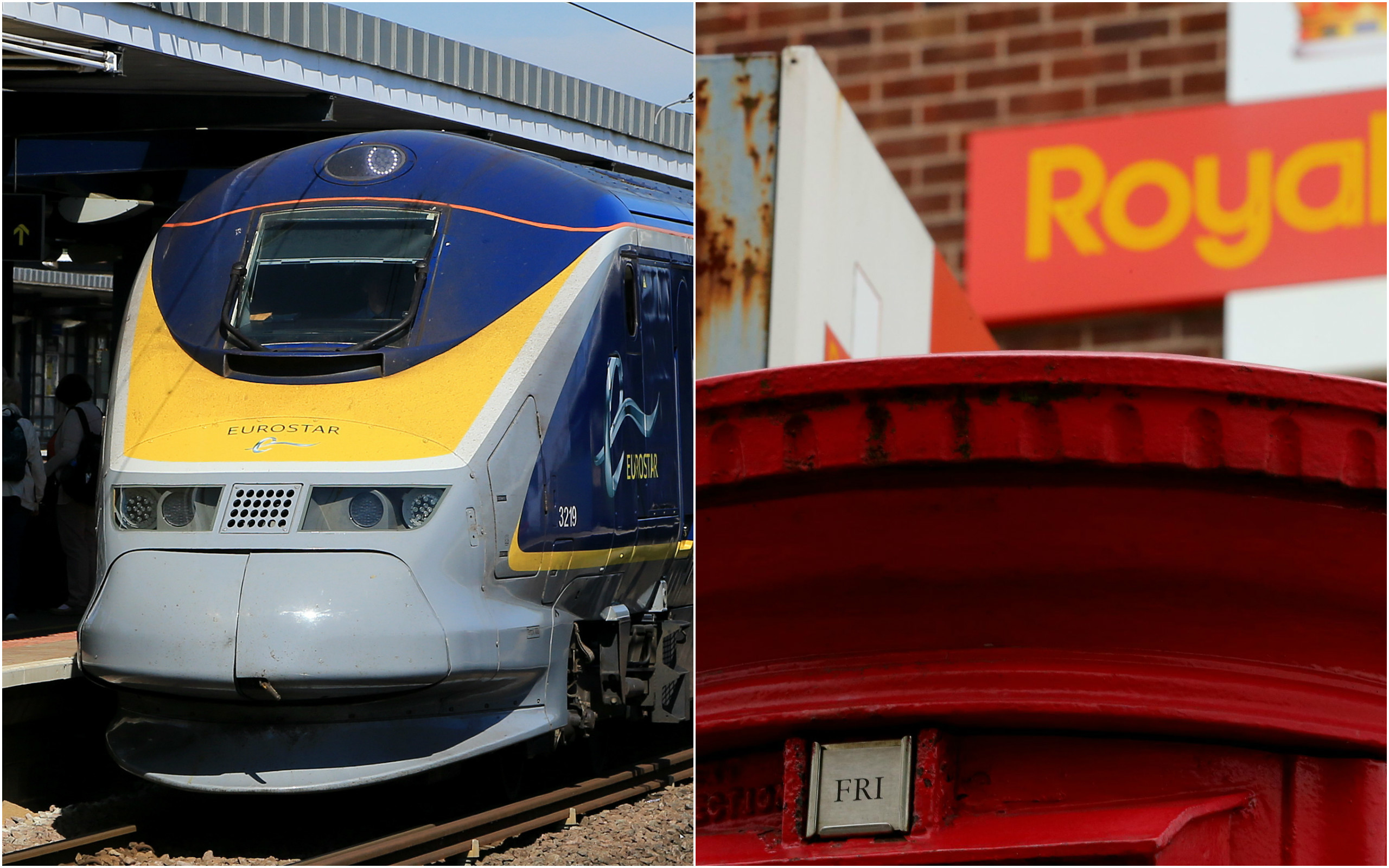 Stakes in Eurostar and Royal Mail were sold off (PA Wire)