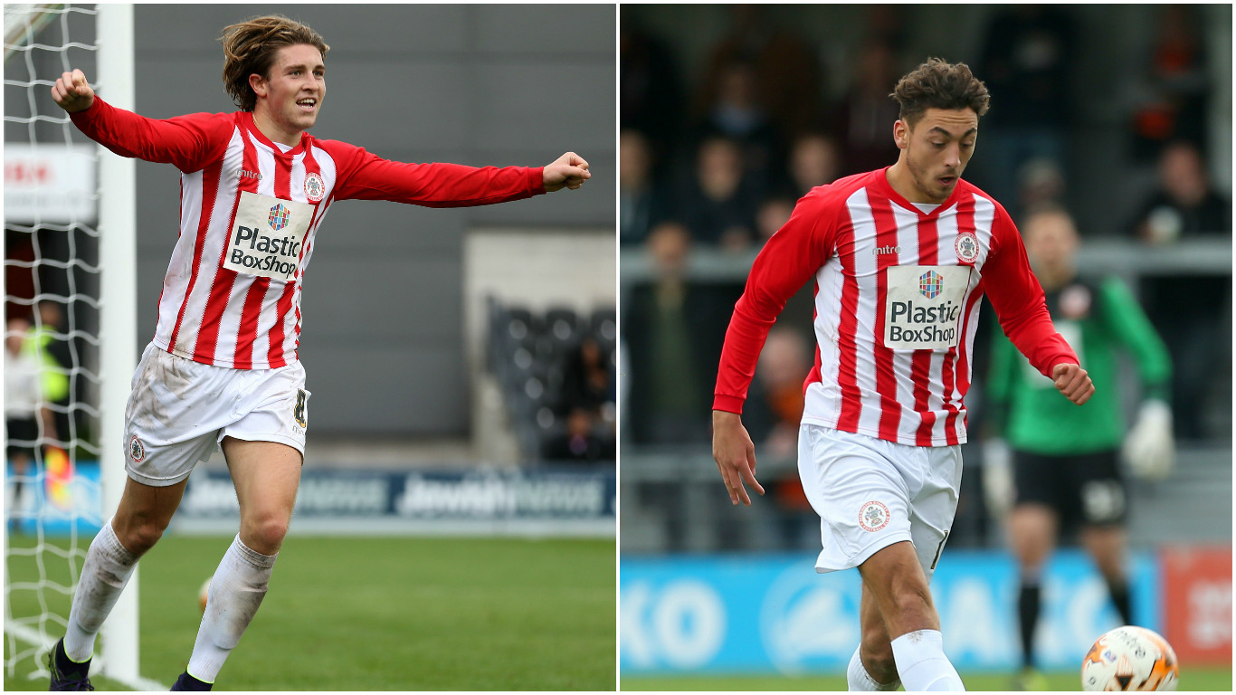 Former Accrington duo Josh Windass and Matt Crooks (PA)