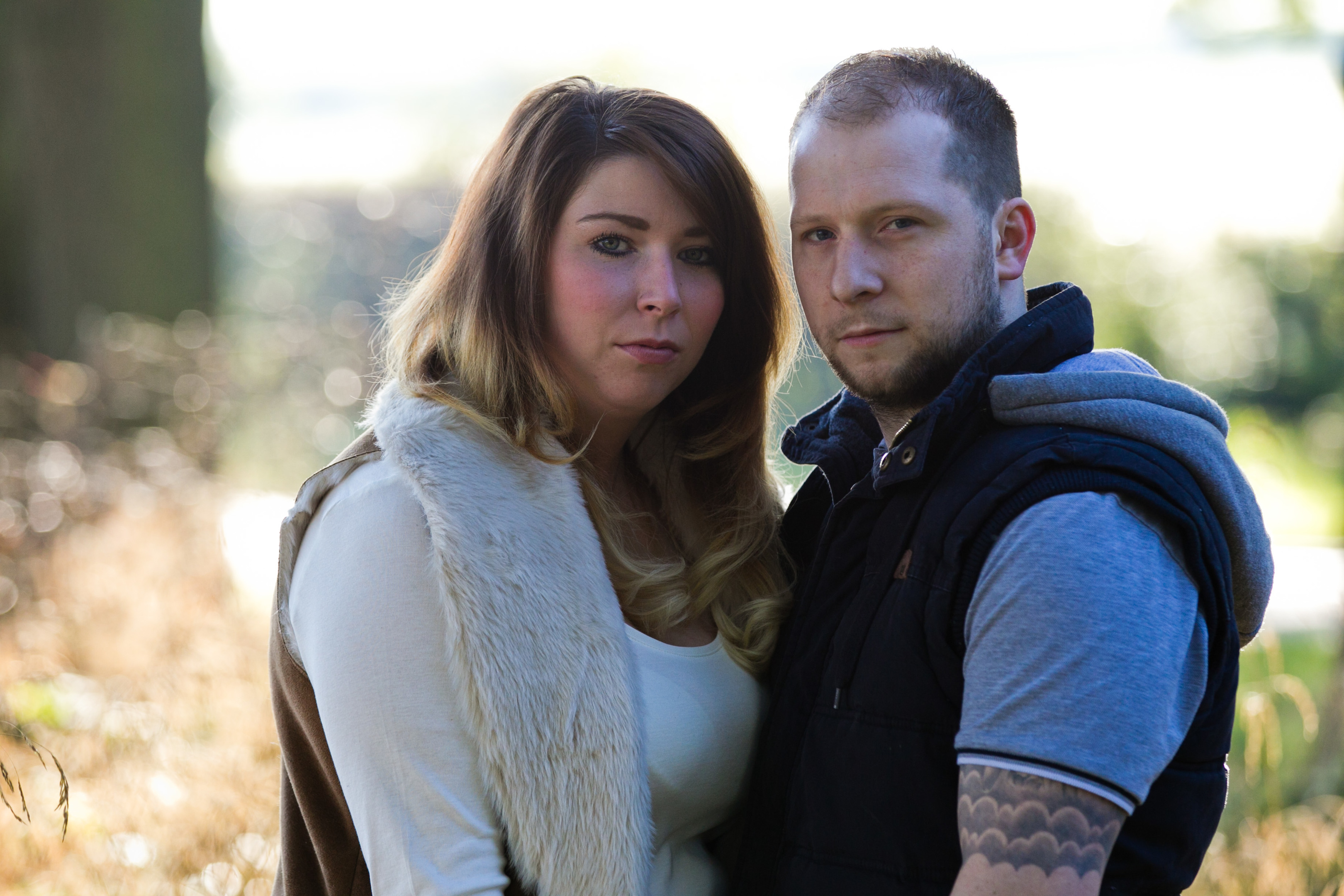 Daughter Sarah Dawson and her fiancé Mark (Andrew Cawley/ Sunday Post)