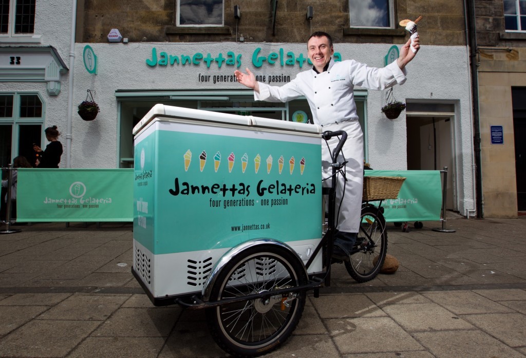 Owen on his ice cream bike.