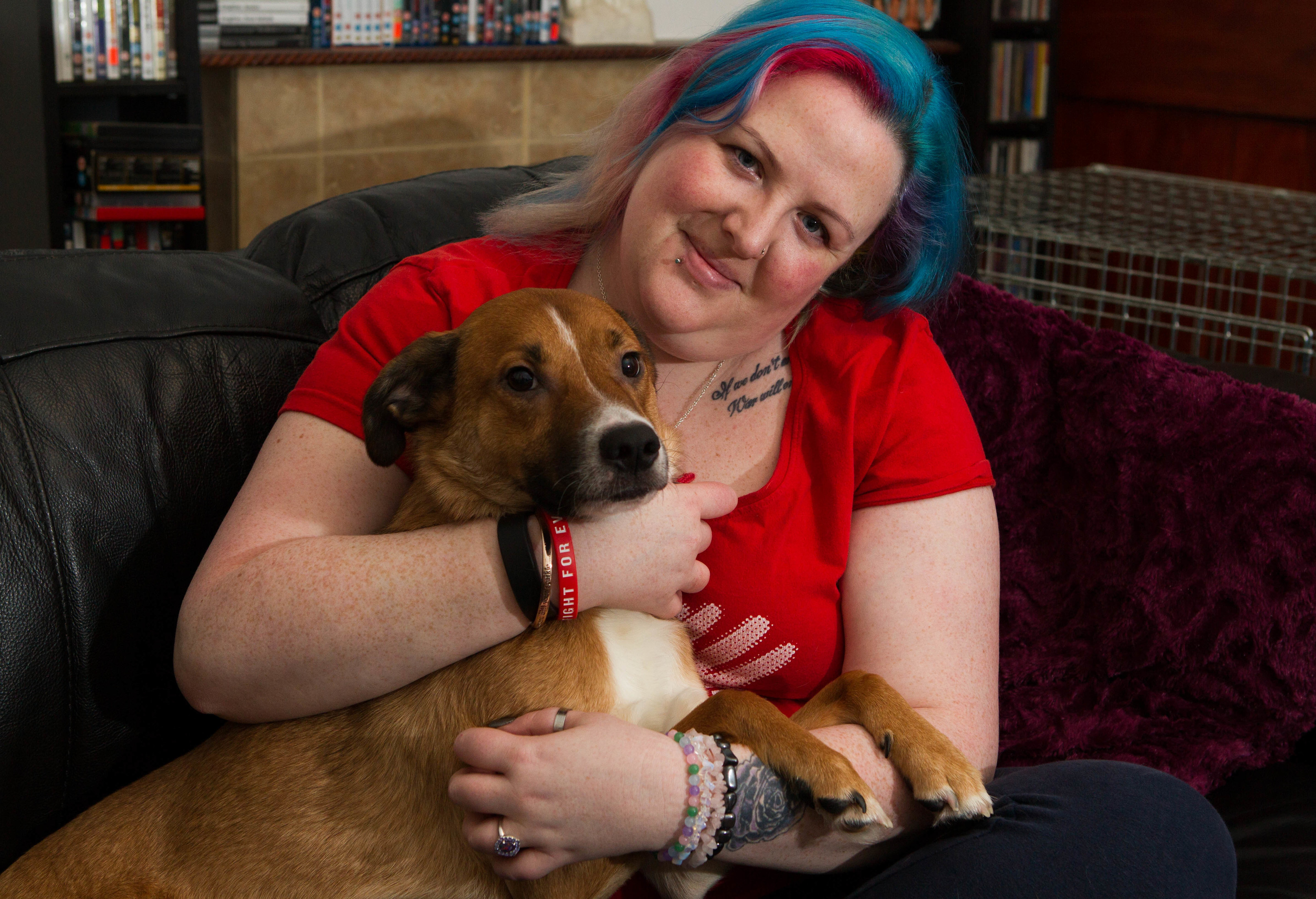 Pamela Spence and her dog Beau (Chris Austin / DC Thomson)