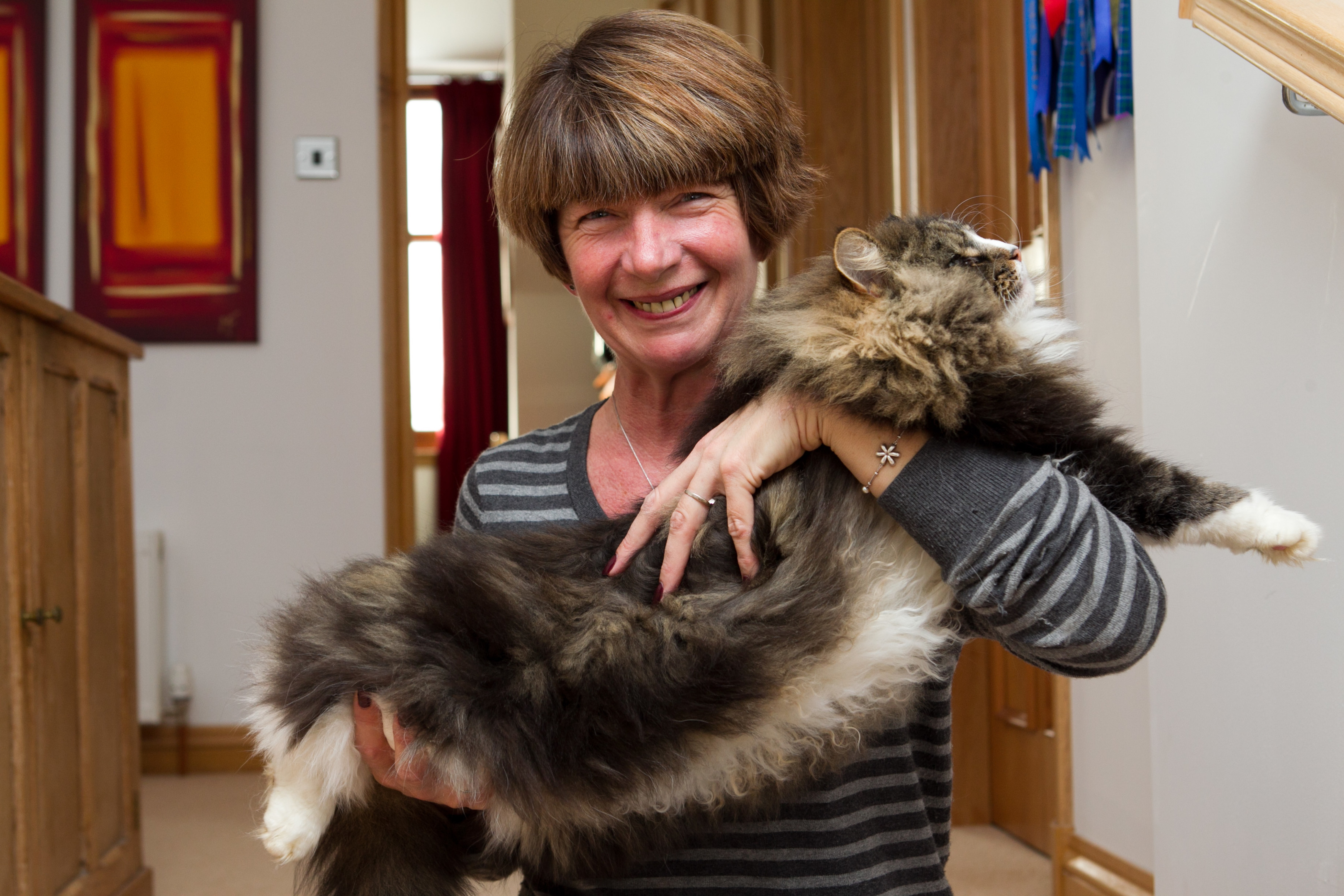 Mandy and her cat (Andrew Cawley / DC Thomson)