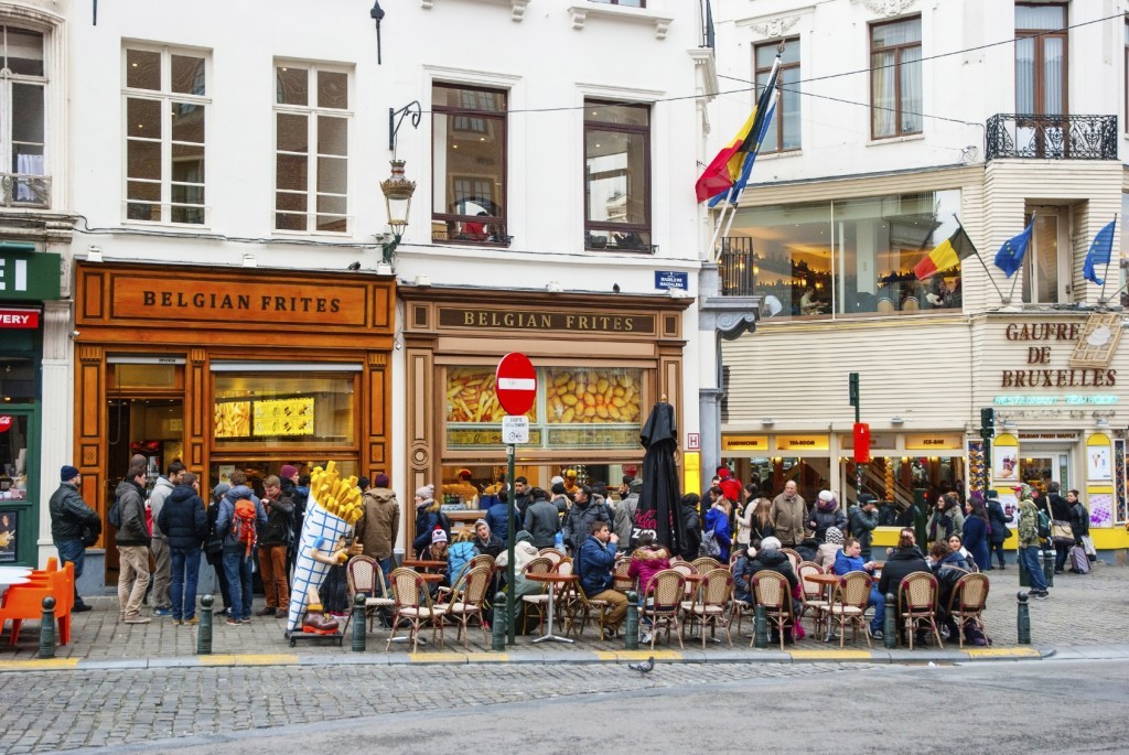 Brussels has 138 restaurants per square mile.