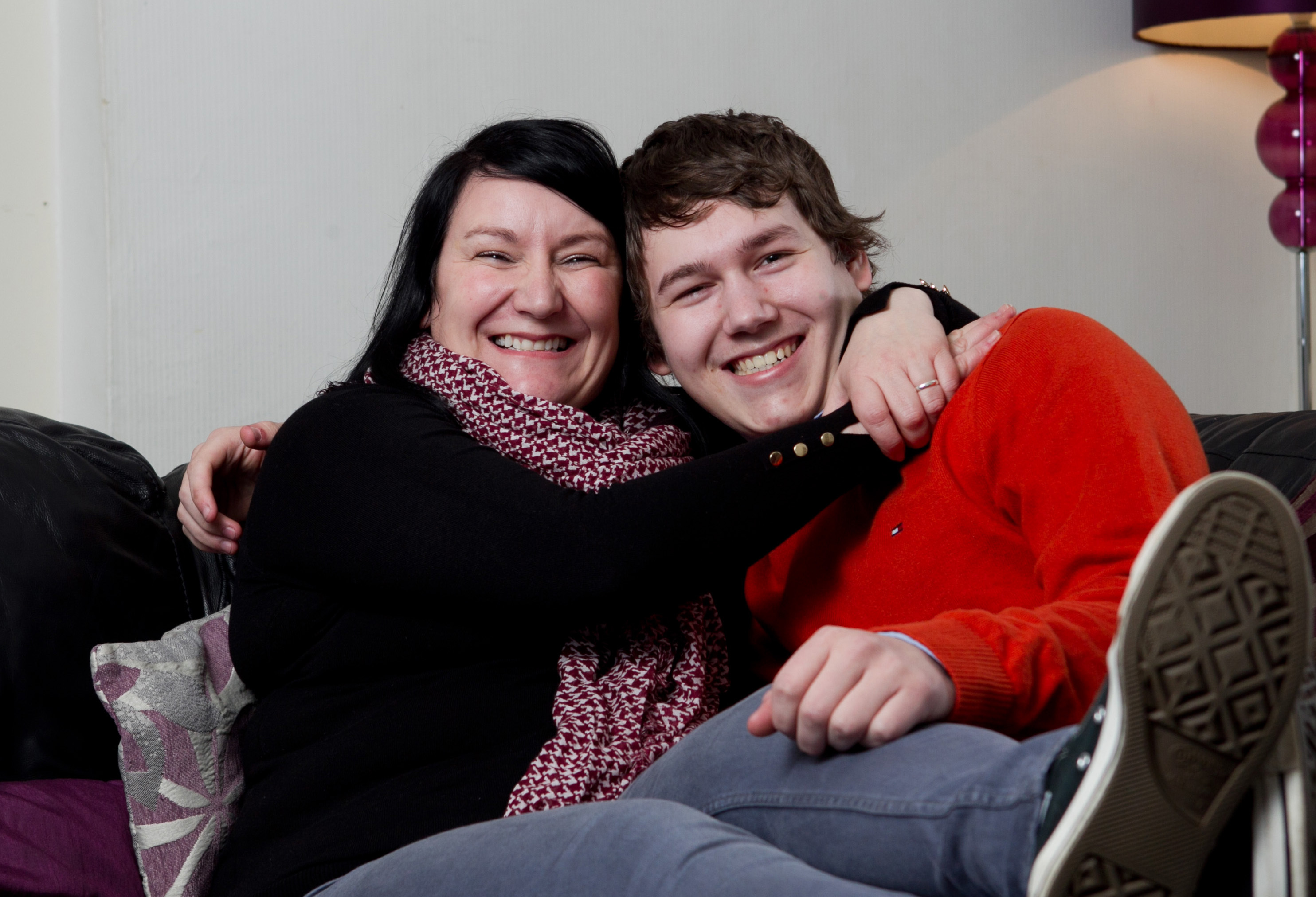 Sara Bell and her son Brandon (Andrew Cawley / DC Thomson)